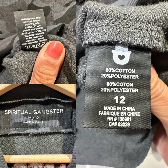 🌈🖤Spiritual Gangster Girls Mazzy Pullover s 12 - Picture 9 of 15